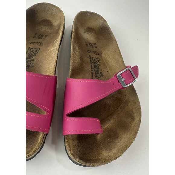 Birk's x Birkenstock Piazza Strappy Buckle Sandals Pink Slip On Womens US Size 8 - Picture 3 of 15